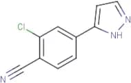 2-Chloro-4-(1H-pyrazol-5-yl)benzonitrile