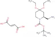 (2S)-2-(Aminomethyl)-4,4-diethoxypiperidine fumarate, N1-BOC protected