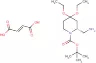 (2R)-2-(Aminomethyl)-4,4-diethoxypiperidine fumarate, N1-BOC protected