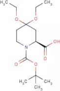 (2S)-4,4-Diethoxypiperidine-2-carboxylic acid, N-BOC protected