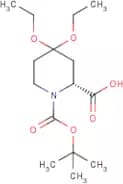 (2R)-4,4-Diethoxypiperidine-2-carboxylic acid, N-BOC protected