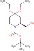 (2S)-4,4-Diethoxy-2-(hydroxymethyl)piperidine, N-BOC protected