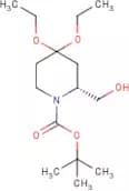 (2R)-4,4-Diethoxy-2-(hydroxymethyl)piperidine, N-BOC protected