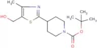 4-[5-(Hydroxymethyl)-4-methyl-1,3-thiazol-2-yl]piperidine, N1-BOC protected
