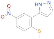 3-[2-(Methylthio)-5-nitrophenyl]-1H-pyrazole