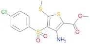 Methyl 3-amino-4-(4-chlorophenyl)sulfonyl-5-methylsulfanylthiophene-2-carboxylate