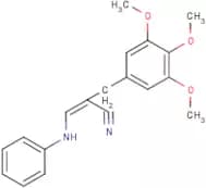 3-(Phenylamino)-2-(3,4,5-trimethoxybenzyl)acrylonitrile