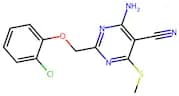 4-Amino-2-[(2-chlorophenoxy)methyl]-6-methylsulfanylpyrimidine-5-carbonitrile