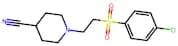 1-{2-[(4-Chlorophenyl)sulfonyl]ethyl}piperidine-4-carbonitrile