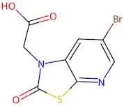 2-[6-Bromo-2-oxo[1,3]thiazolo[5,4-b]pyridin-1(2H)-yl]acetic acid