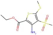Ethyl 3-amino-4-(methylsulfonyl)-5-(methylthio)thiophene-2-carboxylate