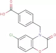 4-[(6-Chloro-2,3-dihydro-3-oxo-4H-1,4-benzoxazin-4-yl)methyl]benzoic acid