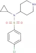 4-Chloro-N-cyclopropyl-N-(piperidin-4-yl)benzenesulphonamide