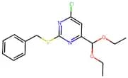 2-Benzylsulfanyl-4-chloro-6-diethoxymethylpyrimidine