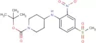 4-[4-(Methylsulphonyl)-2-nitrophenyl]piperidine-4-amine, N1-BOCprotected