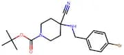 tert-Butyl 4-((4-bromobenzyl)amino)-4-cyanopiperidine-1-carboxylate