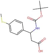 3-((Tert-butoxycarbonyl)amino)-3-(4-(methylthio)phenyl)propanoic acid