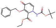 Ethyl 3-(benzyloxy)-1-((tert-butoxycarbonyl)amino)-4-oxo-1,4-dihydropyridine-2-carboxylate