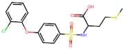 2-[[4-(2-Chlorophenoxy)phenyl]sulfonylamino]-4-methylsulfanylbutanoic acid