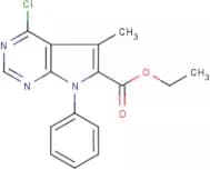 Ethyl 4-chloro-3-methyl-1-phenyl-1H-pyrrolo[2,3-d]pyrimidine-2-carboxylate