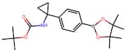 tert-Butyl (1-(4-(4,4,5,5-tetramethyl-1,3,2-dioxaborolan-2-yl)phenyl)cyclopropyl)carbamate