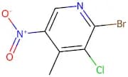 2-Bromo-3-chloro-4-methyl-5-nitropyridine