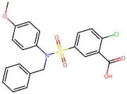 5-[benzyl(4-methoxyphenyl)sulfamoyl]-2-chlorobenzoic acid