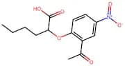 2-(2-Acetyl-4-nitrophenoxy)hexanoic acid