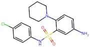 5-Amino-N-(4-chlorophenyl)-2-(piperidin-1-yl)benzene-1-sulfonamide