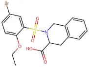 2-(5-Bromo-2-ethoxybenzenesulfonyl)-1,2,3,4-tetrahydroisoquinoline-3-carboxylic acid