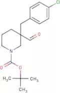 3-(4-Chlorobenzyl)-3-formylpiperidine, N-BOC protected