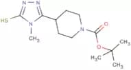 4-[4-Methyl-5-thio-4H-1,2,4-triazol-3-yl]piperidine, N-BOC protected