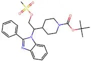 tert-butyl 4-(2-((methylsulfonyl)oxy)-1-(2-phenyl-1H-benzo[d]imidazol-1-yl)ethyl)piperidine-1-carb…