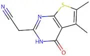 2-{5,6-dimethyl-4-oxo-3H,4H-thieno[2,3-d]pyrimidin-2-yl}acetonitrile
