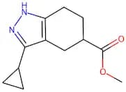 Methyl 3-cyclopropyl-4,5,6,7-tetrahydro-1H-indazole-5-carboxylate