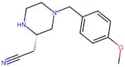 (S)-2-(4-(4-Methoxybenzyl)piperazin-2-yl)acetonitrile