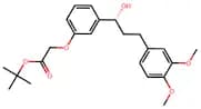 tert-Butyl (R)-2-(3-(3-(3,4-dimethoxyphenyl)-1-hydroxypropyl)phenoxy)acetate
