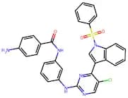 4-Amino-N-(3-((5-chloro-4-(1-(phenylsulfonyl)-1H-indol-3-yl)pyrimidin-2-yl)amino)phenyl)benzamide
