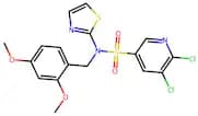 5,6-Dichloro-N-(2,4-dimethoxybenzyl)-N-(thiazol-2-yl)pyridine-3-sulfonamide