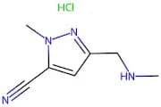 1-Methyl-3-((methylamino)methyl)-1H-pyrazole-5-carbonitrile hydrochloride