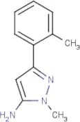 2-Methyl-5-(2-methylphenyl)pyrazol-3-amine