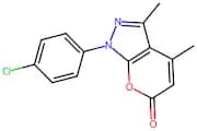 1-(4-Chlorophenyl)-3,4-dimethylpyrano[2,3-c]pyrazol-6(1H)-one