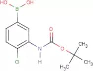 3-Amino-4-chlorobenzeneboronic acid, N-BOC protected