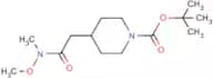 tert-Butyl 4-[2-[methoxy(methyl)amino]-2-oxoethyl]piperidine-1-carboxylate