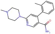 4-(2-Methylphenyl)-6-(4-methyl-1-piperazinyl)-3-pyridinecarboxamide
