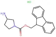 (9H-Fluoren-9-yl)methyl3-aminopyrrolidine-1-carboxylatehydrochloride