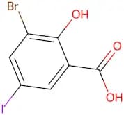 3-bromo-2-hydroxy-5-iodobenzoic acid