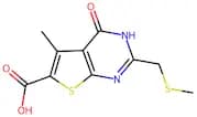 5-methyl-2-[(methylsulfanyl)methyl]-4-oxo-3H,4H-thieno[2,3-d]pyrimidine-6-carboxylic acid