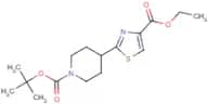 4-[4-(Ethoxycarbonyl)-1,3-thiazol-2-yl]piperidine, N-BOC protected