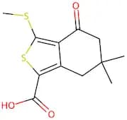 6,6-Dimethyl-3-methylsulfanyl-4-oxo-4,5,6,7-tetrahydro-benzo[c]thiophene-1-carboxylic acid